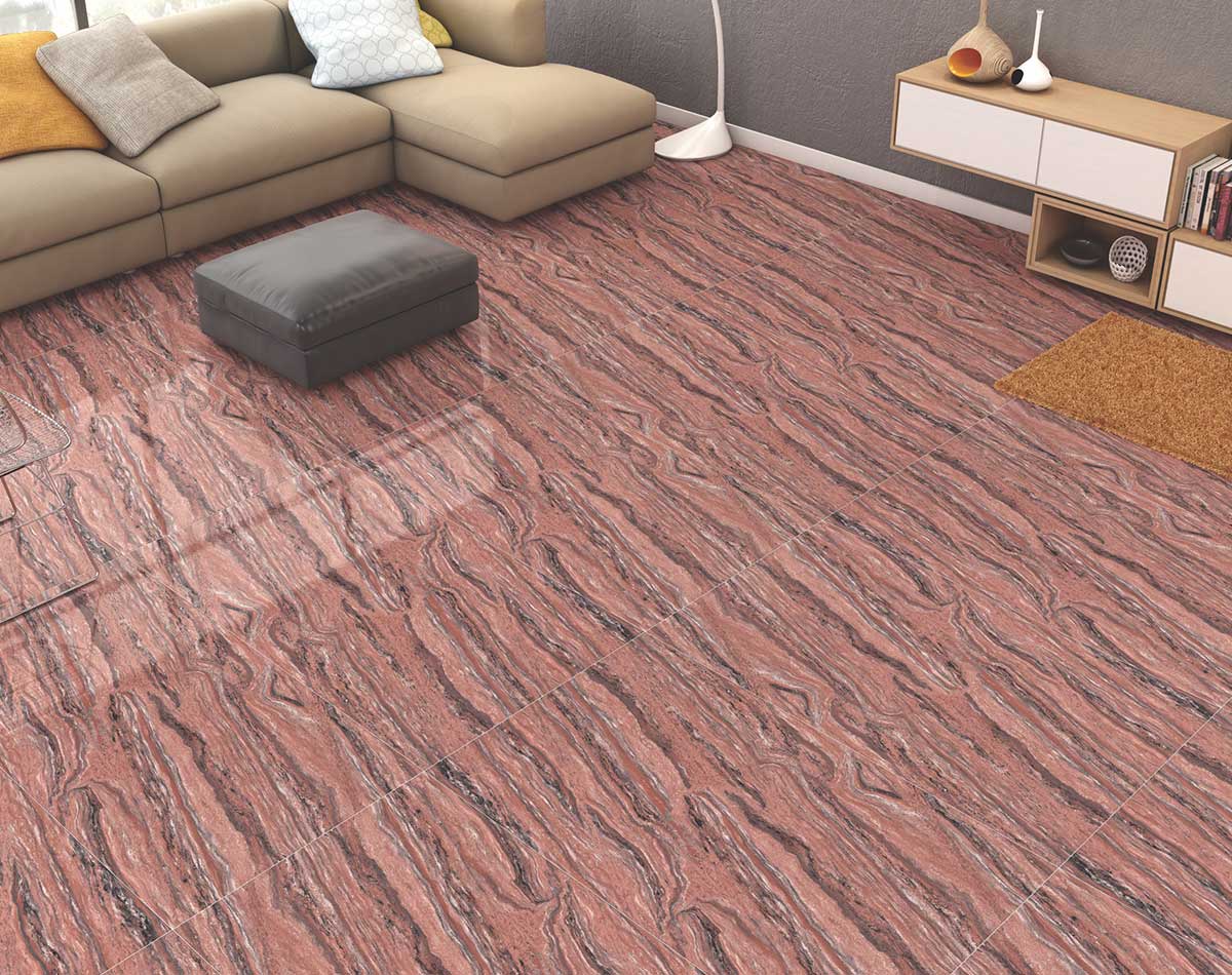 Versatile tile suitable for bedroom, kitchen, bathroom, and outdoor spaces, offering a blend of style and durability for any interior design